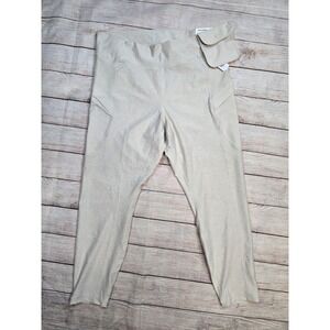 Old Navy Cream Color Cream High Rise Legging 7/8 Length pocket Size XL Go DRY